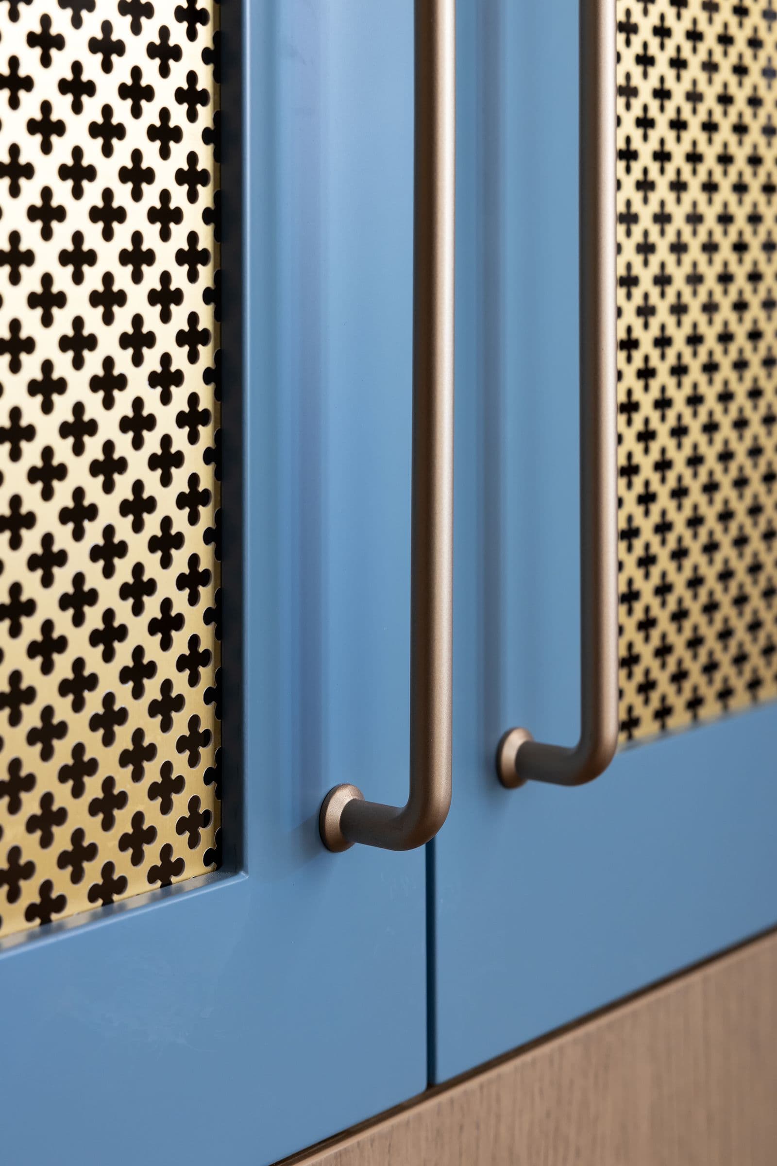 Mudroom in blue & brass — The Blue Mudroom · Victoria